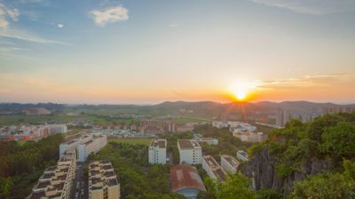 女娲山日落