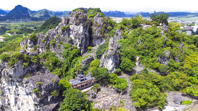 航拍校园风景